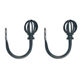 Max Maxb 2pcs Decorative Hollow Ball Metal Curtain Drapery Holdbacks Wall Hooks