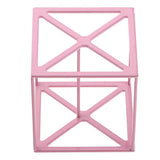 Maxbell Makeup Powder Puff Display Stand Holder Sponge Organizer Drying Shelf Rack Pink
