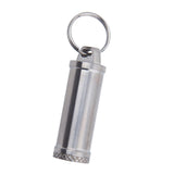 Maxbell Pill Box Waterproof Metal Pill Case Keychain Carrier for Camping Travelling