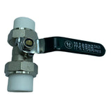 Maxbell Copper Valve Double Head Live Joint PPR Iron Ball Valve Connector A