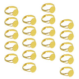 Maxbell 20x Adjustable Round Plate Ring Bases Golden