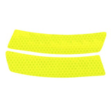 Max Maxb 2 Pieces Car Wheel Rim Eyebrows Reflective Sticker Decor Warning Sign Yellow
