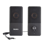 Maxbell 2 Pieces Desktop Table Speaker USB Powered Wired for Laptop Notebook Travel