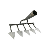 Maxbell Triangle Hoe Digging Soil Manuring Tool for Agricultural Soil Loosening  5 Tooth