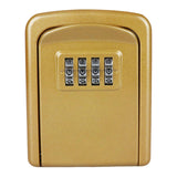 Maxbell Portable Key Storage Lock Box Combination Lock Box for House gold