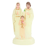 Maxbell Holy Family with Child Statue Religious Figurine Crafts Blessed for Desktop Luminous
