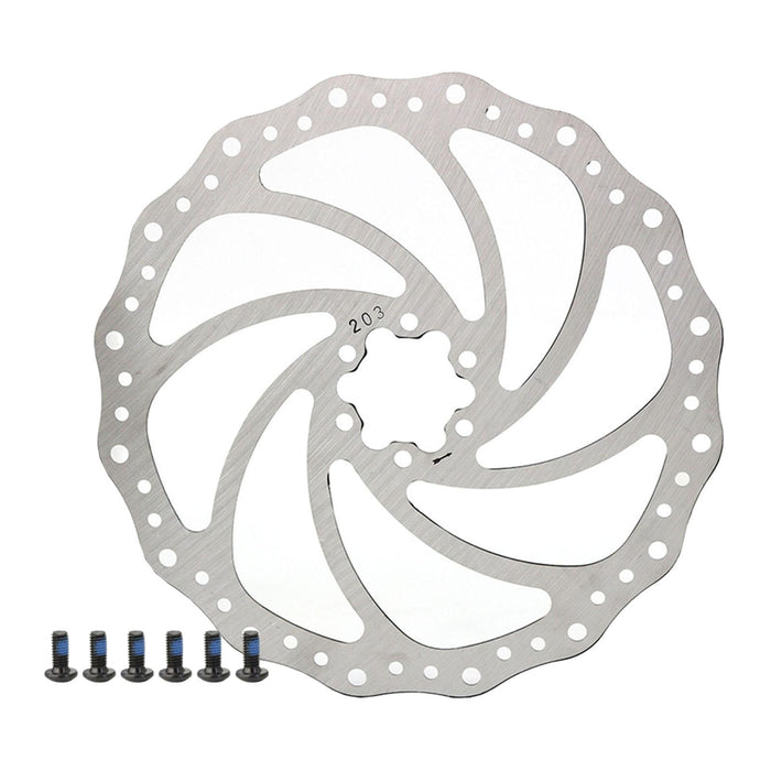 Maxbell Bike Disc Brake Rotor Heat Dissipation Brake Replacement Hollow Bike Braking 203mm