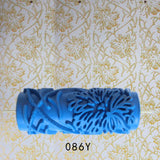 Max 5" Embossed Pattern Painting Roller Brush Tool for Wall DIY Decor Blue  13#