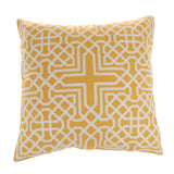 Max Embroidered Sofa Cushion Cover Throw Pillow Case Replacement 45x45cm Yellow