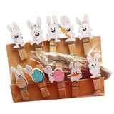 Maxbell 10x Easter Rabbit Photo Clips Ornaments for Photography Party Home Decor style B