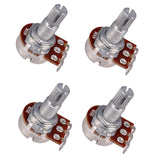 Max Maxb 4 Pieces A50K/B50K Long Split Shaft Audio Taper Low Friction Potentiometers