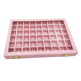 Maxbell Velvet Stackable Jewelry Display Tray Case for Jewellery Earrings Pink