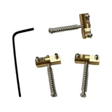 Maxbell 3Pcs Modern Compensated Saddles Bridge String Saddles Instrument Bass Guitar