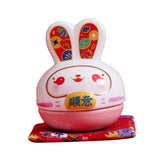 Maxbell Rabbit Figurine Piggy Bank Container Saving Box Ceramic for Home Decoration Style D