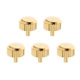 Max 5PCS Steel Watch Crown Golden Gold 5mm