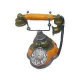 Maxbell Old Fashion Rotary Telephone Model European for Office Window Display Home Orange
