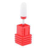 Maxbell Nails Polishing Cuticle Removal Nail Art Drill Bit Red-Fine Ridges