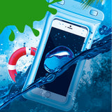 Max Universal Waterproof Cellphone Card Money Pouch Dry Case for Phone Blue