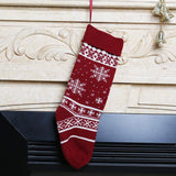 Max Christmas Stocking Sock Gift Bag Xmas Tree Hanging Decor Snowflakes