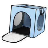 Maxbell Pet Cats Dogs Hair Drying Box Foldable Dryer Case Drying Room Lightweight Blue