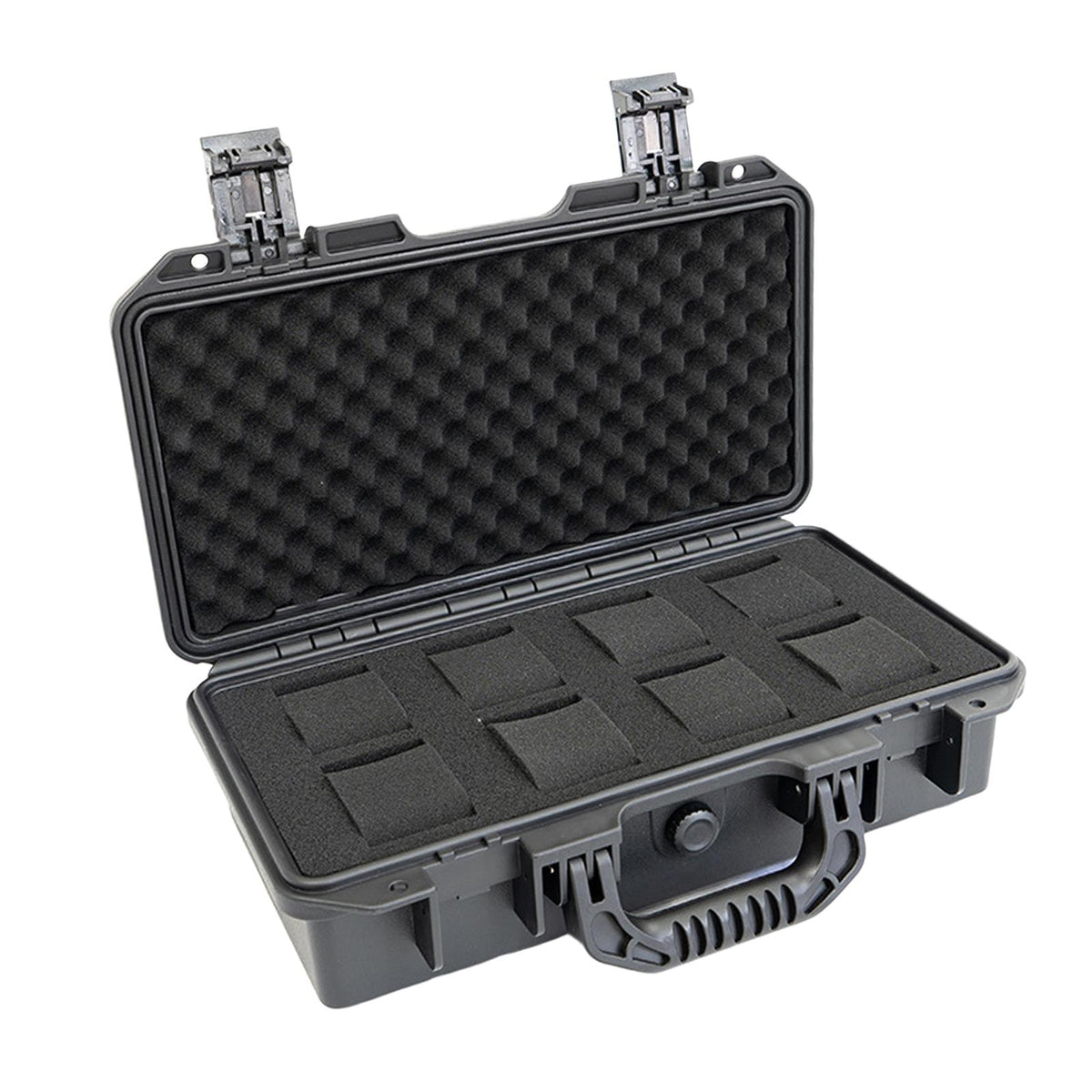 Maxbell Waterproof Watch Case Organizer Display Durable for Traveling Father Clock C Black with 8