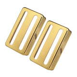 Max 2pcs Brass Humbucker Pickup Cover Two-line for Electric Guitar Parts Golden