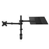 Maxbell Desk Mount Stand Holder 90 Degree Tilt Height Adjustable for Monitor+Laptop