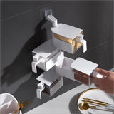 Max Wall Mounted Rotatable Revolving Spice Rack Cruet Rack 4 Layer White