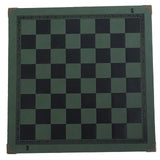 Maxbell Chessboard Mat PU Leather Heat Resistant Chess Pad Mat for Park Game Outdoor Green