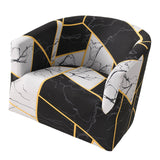 Maxbell Armchair Protector Cover Elastic Polyester for Hotel Bedroom Restaurant Style C