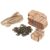 Max Vintage Candy Box Travel Theme Air Mail Gift Boxes with Compass and Rope