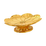 Maxbell Gold Pedestal Bowl Cupcake Holder Food Plate for Parties Weddings Decorative Style A