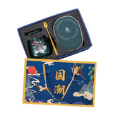 Maxbell Coffee Warmer and Mug Spoon Set New Year Beverage Cup Warmer for Office Home Green