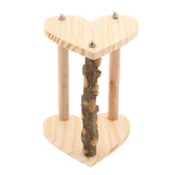 Maxbell Parrot Pet Bird Supplies Pepper Wood Stand Pole Love