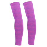 Maxbell 1 Pair Summer Cycling Arm Sleeves Anti UV Oversleeve Cover Fuchsia-XL