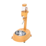 Maxbell Portable Pet Automatic Water Drinker Food Container Drink Fountain Pet Bowls Orange