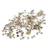 Maxbell 1440 Pieces Sharp Bottom Glitter Rhinestones Decorations white 125g