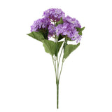 Maxbell 5 Heads Artificial Silk Fake Flower Home Bridal Wedding Decoration DIY  Purple