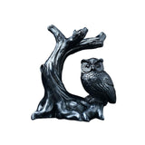 Maxbell Ball Display Stand Ball Holder Owl Figurine Statue Sphere Stand Party Favors Black