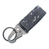 Maxbell Nylon Webbing Buckle Hanging Belt Key Hook for Outdoor Activities Climbing Navy Blue Camouflage