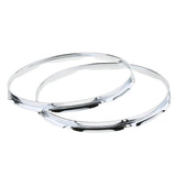 Max 1 Pair Iron  Tom Drum Hoop Ring Rim 14inch 8 Holes