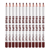 Max 12pcs Waterproof Matte Velvet Lip Liner Makeup Pencil Pen Lipliner Crayon 55#