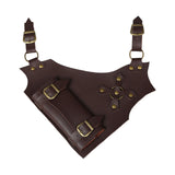 Maxbell PU Leather Sword Display Belt Sheath for Halloween Accessories Fashion Style Brown