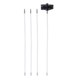 Max Dryer Duct Cleaning Kit Lint Remover Brush + Bendable Rods 4 Rods 1 Brush