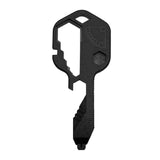 Maxbell Stainless Steel Multi-Tool Key Shaped Pocket Tool Bottle Opener Tools Black