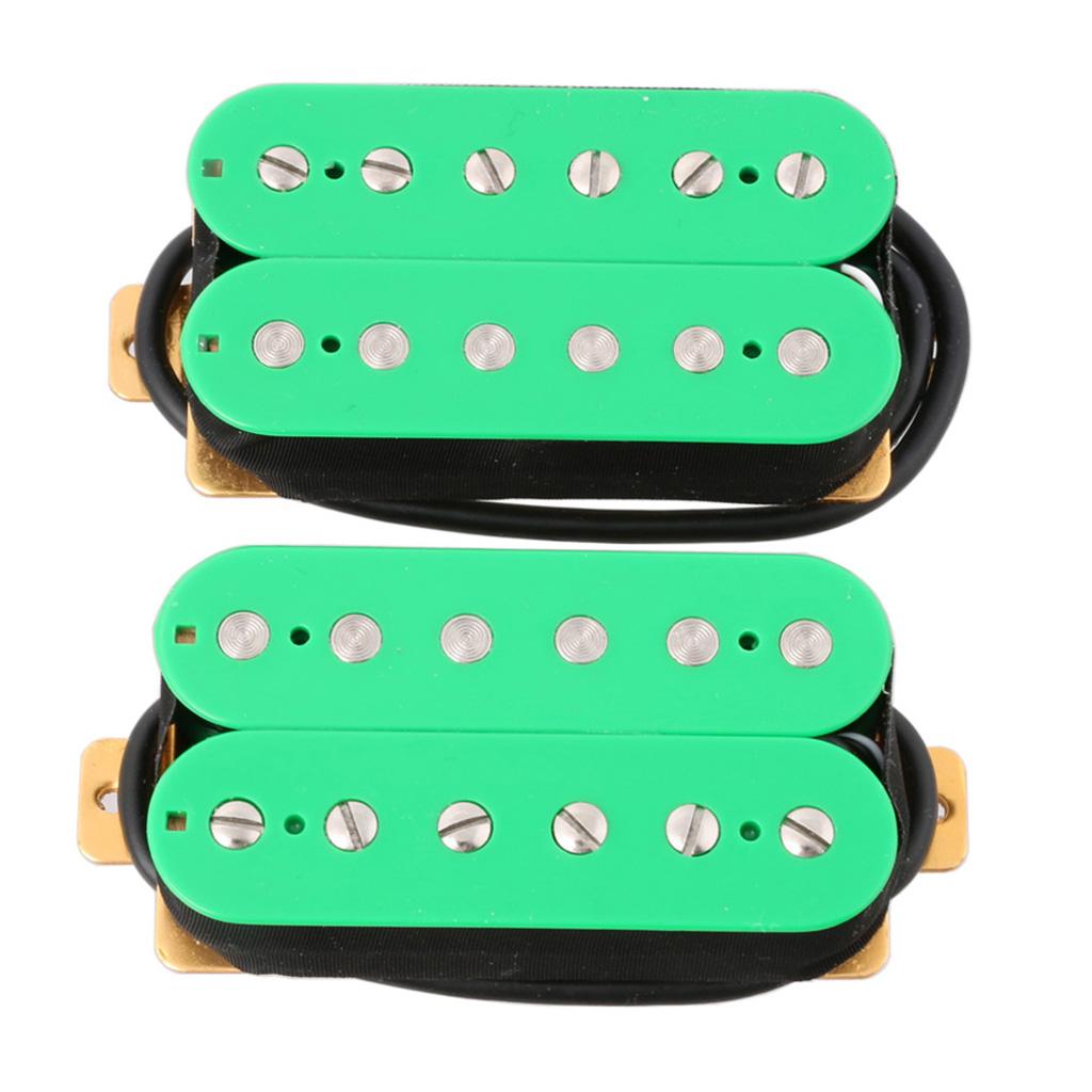 Max Maxb 2x Electric Guitar Pickup Humbucker Double Coil Humbucker Pickup Light Green