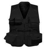 Maxbell Multi Pocket Mesh Vest Photography Hunting Fishing Jacket Gilet Black M