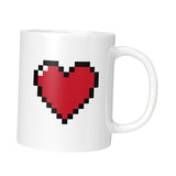 Maxbell Color Changing Cup Water Cup Personality Porcelain Large Ceramic Mugs Heart