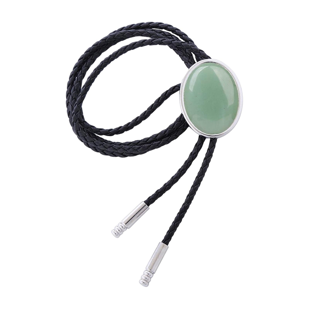 Maxbell Cowgirl Bolo Tie Necktie Adjustable with Pendant for Hoodies Anniversary Gray Green