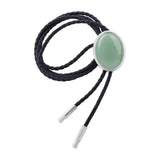 Maxbell Cowgirl Bolo Tie Necktie Adjustable with Pendant for Hoodies Anniversary Gray Green